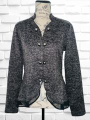 Maurice’s Women’s Size Small Heathered Charcoal Gray Cardigan Shacket • Buttons