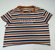 Harper Stripe Logo Tee