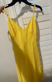 Forever 21 yellow maxi sun dress