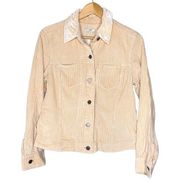 J Jill Corduroy Jacket Button Front Size Small ~