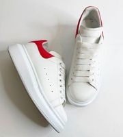 Alexander Mcqueen Oversized Sneakers With Lust Red Suede Spoiler 37.5