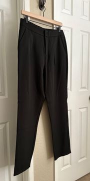Black Cropped Dress Pants Size: Large