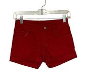 Arizona Jeans Brick Red Shorts Sz 0