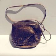 Whiting & Davis Brown Mesh Purse