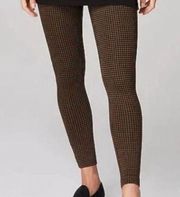 J. Jill Black and Acorn Check Ponte High Rise Leggings Size SP