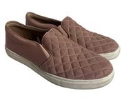 A New Day Pink Quilted Slip On Sneakers Size 10