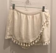 Revolve White Tassel Skort