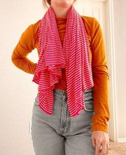 Vintage J.Crew Pink Striped Infinity Scarf