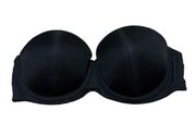 Strapless Fruit of the Loom Black Bra