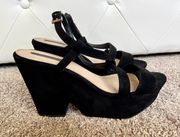 Black Sandal Wedges