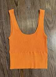 Orange Knit Tank