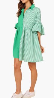 Green Shirt Dress