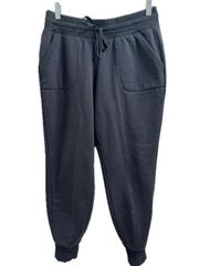 Drawstring Sweatpants In Black - Size M