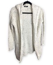 Cotton:On Longline Crocheted Hooder Cardigan M