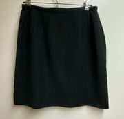 M.T. Morgan Taylor Black Career Wrap Skirt