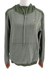 REI Co-op Hemp Organic Cotton Blend Pullover Hoodie Sweatshirt Green size Medium