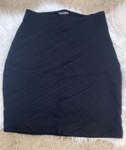 Black Stretchy Mini Skirt
