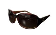 Steve Madden Tortoise Print Brown Big Lense Sunglasses Y2K 2000s Style Arm