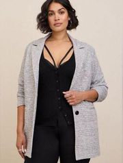 Torrid Studio Double Knit Boyfriend Blazer size 00