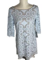 Eliza J Light Blue Lace Dress NWT