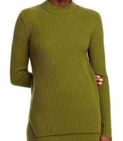 New Hugo Boss Fulieta Green Wool Cashmere Rib Knit Sweater Small NWT