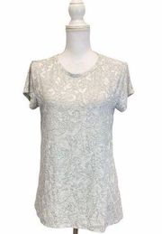 Simply VERA by Vera Wang Gray Medium Tee Shirt