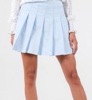 American Eagle Baby Blue Pleated High Rise Tennis Skirt Size 2