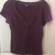 Detailed Evan picone knit top small