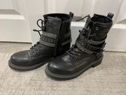 Black Combat Boots 