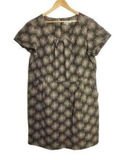 shelly & palmer women tan black podka dot work sheath dress size 22w