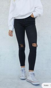 High Waisted Black Jeans