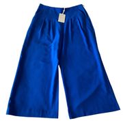 Ted Baker Zettah Blue Pleated Cropped Culotte US Size 8