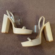 F21 WHITE HEELS