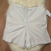 Lizgolf Liz Claiborne Khaki Coolwear Max Golf Bermuda Shorts 14 NEW