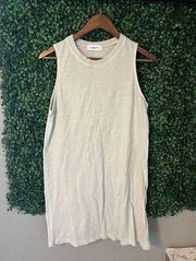 Carly Jean Oatmeal T-Shirt Sleeveless Dress Size Medium