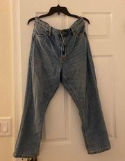 High Waisted Cropped Jeans