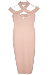 NOOKIE - NWT - Blush Hollywood Midi Dress Blush Pink Size Small