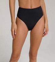 Good American Good Waist Bikini Bottom Black NWT