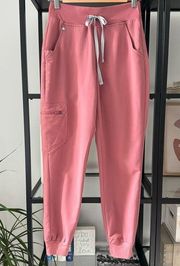 Figs High Waisted Zamora Mauve Dust Pink Jogger Scrub Pants Women’s XS Petite