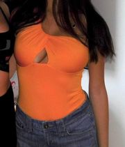 Princess Polly Orange Cut Out Bodysuit