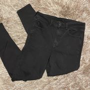 American Eagle  Next Level Stretch High Rise Black Jeggings sz 8