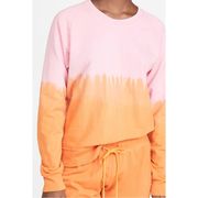Splits59 Tilda Crewneck Sweatshirt in Nectarine/Pink Dip Dye