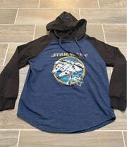 Star Wars Disney millennium falcon pull over hoodie size medium