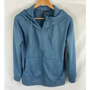 Mondetta Blue Zip Up Athletic Sweatshirt Size Small