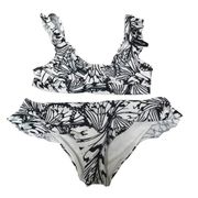 Adore Me black & white butterfly two piece bikini swimsuit 34A/M