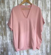 Pink Oversized Blouse