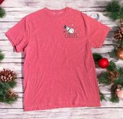 CHEERS Snowman Tee Shirt Adult Unisex Medium Holiday Cute New