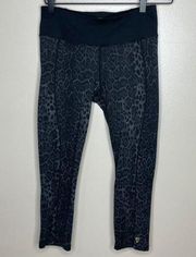 Betsey Johnson Animal‎ Print Crop Athletic Leggings