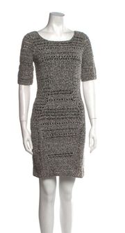 Rag & Bone Scoop Neck Mini Dress With Cut-out Back