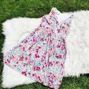 Van Heusen Size 4 Floral Flower Dress Strapless Picnic Summer Tea Party Wedding